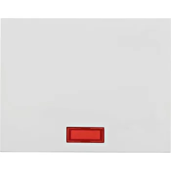 Elektrická zásuvka Berker Kryt jednoduchý s průzorem K.1/K.5 Barva: Bílá, Povrch: Lesk