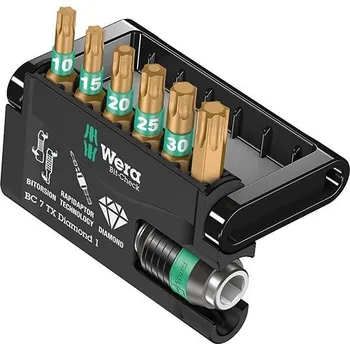 Bit WERA Sada bitů Kraftform Kompakt 70 s hlavou Rapidaptor, 7ks