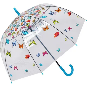 Deštník Průhledný deštník s motýlky Butterflies - Ø 90*82 cm