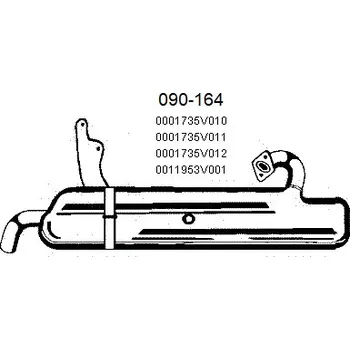 Katalyzátor katalyzátor výroba AS Bosal 90-188A