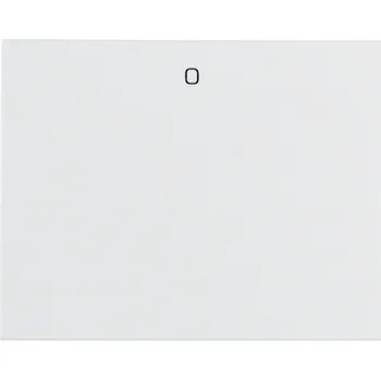 vypínač Kryt s potiskem "0" Berker K.1/K.5 Barva: Bílá, Povrch: Lesk