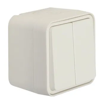 vypínač Vypínač řazení 5, komplet., IP 55, Berker W.1, bílá, mat