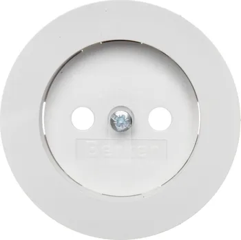 Elektrická zásuvka Centrální díl pro zásuvku bez zemnícího kolíku, Berker R.1/R.3/R.8 Barva: Bílá, Povrch: Lesk