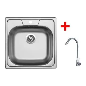 Nerezový dřez Sinks CLASSIC 480 + ELASTA nerez/šedá