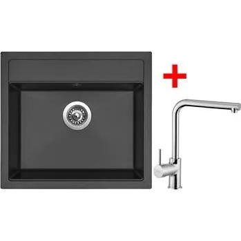 Sinks SOLO 560 Pureblack + ELKA lesklá