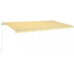 Ručně zatahovací markýza s LED světlem 600x300 cm Dekorhome
