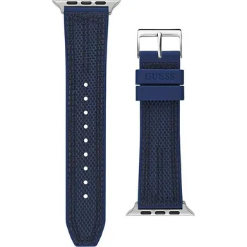 Řemínek na hodinky Guess Silikonový řemínek pro Apple Watch (42 - 45 mm) - Blue CS3003S3 + 2 měsíce na vrácení zboží