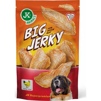 Pamlsek pro psa JK ANIMALS Big Jerky 100% Chicken Meat sušené plátky z kuřecích filet 390 g