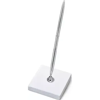 Svatební dekorace Svatební stojánek s perem stříbrný