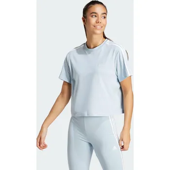 Pánská móda ADIDAS Zkrácený top Essentials 3-Stripes Single Jersey XL BÍLÁ|MODRÁ