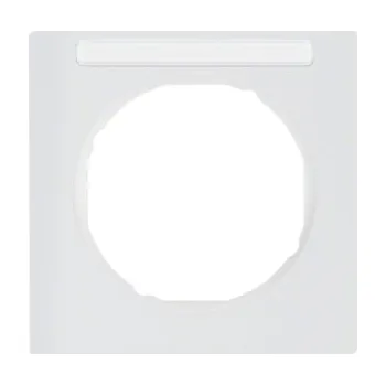 vypínač Rámeček s popisovým polem, Berker R.3, bílá, lesk Rozměry: 1-násobný