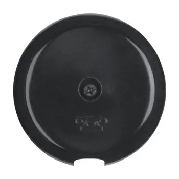 Elektrická zásuvka Berker Centrální díl, pro kabelový vývod a telefonní vývod, 1930/Glas, pol. bílá, lesk Barva: Černá, Povrch: Lesk