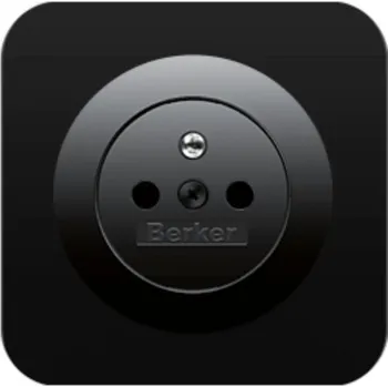 Elektrická zásuvka Zásuvka Berker R.1 černá kompletní