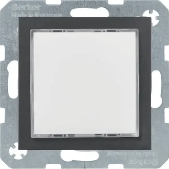 Elektrická zásuvka LED signální světlo bílé berker S.1/B.3/B.7 Barva: Antracit, Povrch: Mat