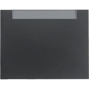 Elektrická zásuvka Kryt jednoduchý s popisovým polem, Berker K.1/K.5 Barva: Antracit, Povrch: Mat