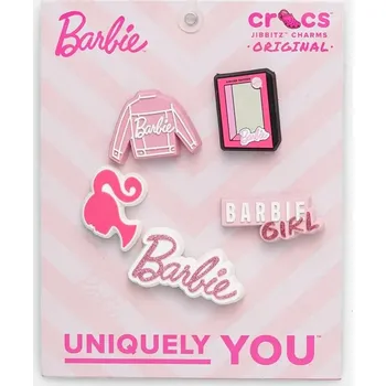 Chlapecké sandály Připínačky pro dětské boty Crocs 5-pack Barbie.5Pck vícebarevná MLC, vel. ONE SIZE