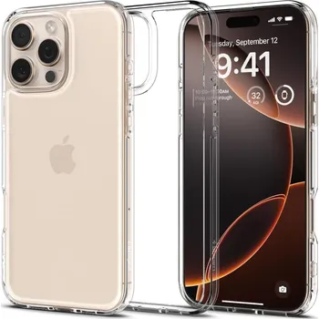 Náhradní kryt pro mobilní telefon Kryt Spigen Ultra hybrid iPhone 16 Pro Max Crystal Clear