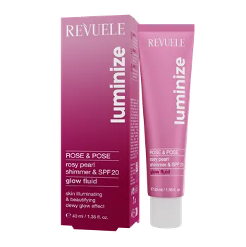 Pleťový krém Revuele Rose&Pose rozjasňující fluid na obličej a tělo, 40 ml