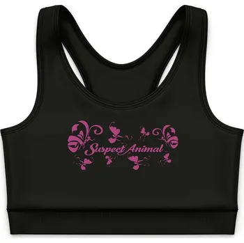 Dívčí funkční top ŠKLÍBA černá Bamboo Ultra - Růžová / 130