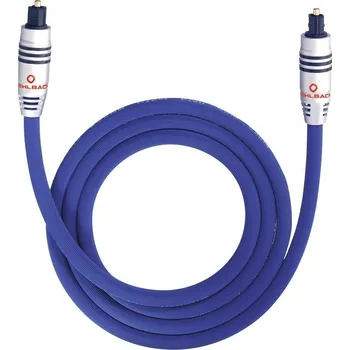 Redukce Toslink audio kabel [1x Toslink zástrčka (ODT) - 1x Toslink zástrčka (ODT)] 2.00 m modrá Oehlbach XXL® Series 80