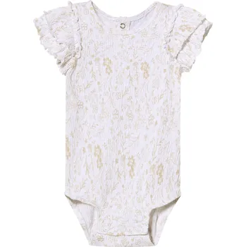 Kojenecký body lupilu® Dívčí body s BIO bavlnou (květiny/bílá, 50/56)