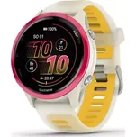 Garmin - 010-02970-02 - Forerunner® 570 - 42mm Raspberry hliníková luneta, poloprůhledný řemínek Bone / Mango