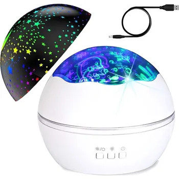 Osvětlení VERK GROUP Hvězdný Projektor - Rotující Noční Světlo pro Relaxaci a Zábavu