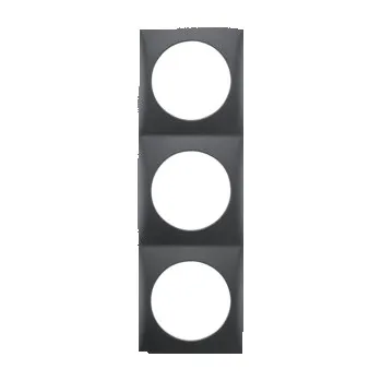 Elektrická zásuvka Berker Rámeček Integro Flow, antracit, mat Rozměry: 3-násobný