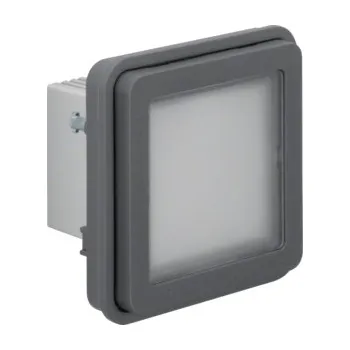 Elektrická zásuvka Signalizační LED bílá, přístroj, IP 55, Berker W.1, šedá