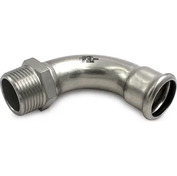 Fitinka INAIRCOM Zahnuté koleno 28mm x 1""a INOX PRESS