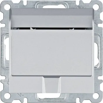 vypínač Hager Spínač hotelové karty, Lumina, stříbrná mat