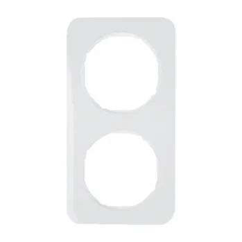 Elektrická zásuvka Rámeček Berker R.1, bílá, lesk Rozměry: 2-násobný
