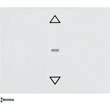 Elektrická zásuvka Žaluziové tlačítko, Berker K.1/K.5 Barva: Bílá, Povrch: Lesk