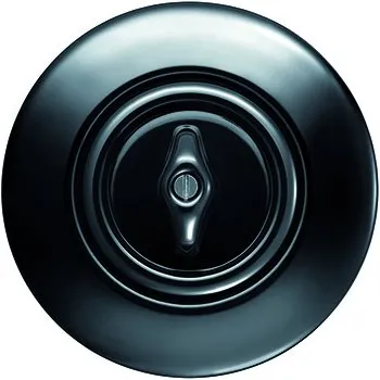 vypínač Otočný vypínač Berker 1930 porcelán černý kompletní (řazení 6, schodišťový)