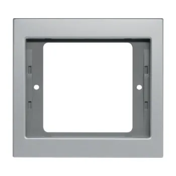 Elektrická zásuvka Rámeček Berker K.5, Alu Orientace: Vodorovný, Rozměry: 1-násobný