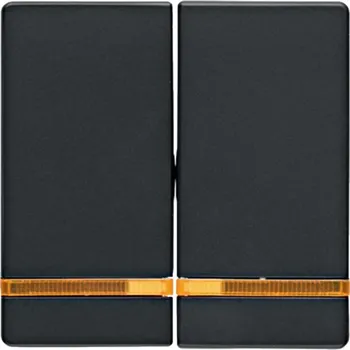 vypínač Kryt dělený, s průzorem Berker Q.1/Q.3/Q.7/Q.9 Barva: Antracit, Povrch: Sametová