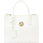 Kožená kufříková kabelka Gregorio 1730 bílá