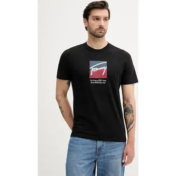 Pánské tričko Bavlněné tričko Tommy Jeans DM0DM21940 černá 99X, vel. S