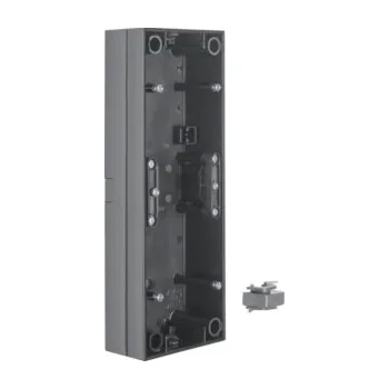 vypínač Krabice, 3-násobná na omítku, Berker S.1/Q.3/R.3, černá, lesk