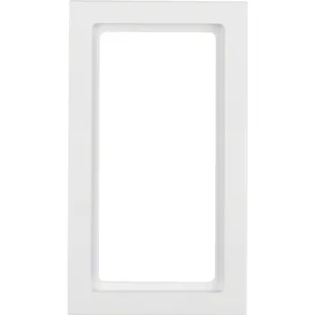 Elektrická zásuvka Rámeček s velkým výřezem, Berker Q.1, bílá sametová