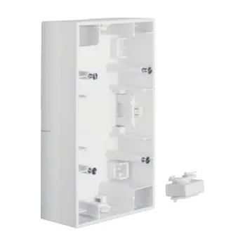 Elektrická zásuvka Krabice, 2-násobná na omítku, Berker K.1, bílá, lesk