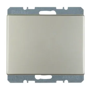 Elektrická zásuvka Berker Záslepka s centrálním dílem, K.1/K.5 Barva: Nerezová ocel, Povrch: Mat