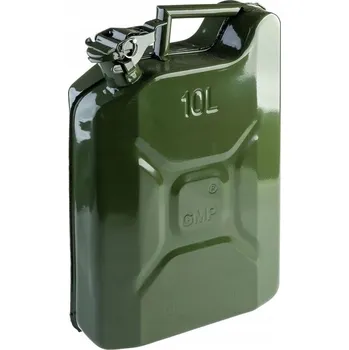Kanystr Plechový kanystr na benzín, PHM, 10 L, GMP, zelený