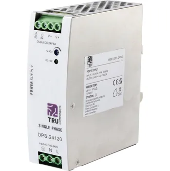 spínaný zdroj TRU COMPONENTS TC-10580796 síťový zdroj na DIN lištu 24 V/DC 5 A 120 W Počet výstupů:1 x Obsah 1 ks