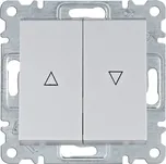 Hager Vypínač žaluziový 1-pólový, Lumina, stříbrná mat