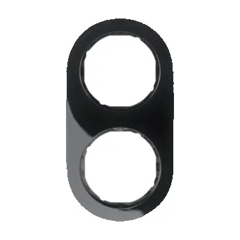 vypínač Berker Rámeček Serie R.classic, černá, lesk Rozměry: 2-násobný