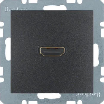 Elektrická zásuvka Zásuvka HDMI Berker S.1/B.3/B.7 Barva: Antracit, Povrch: Mat