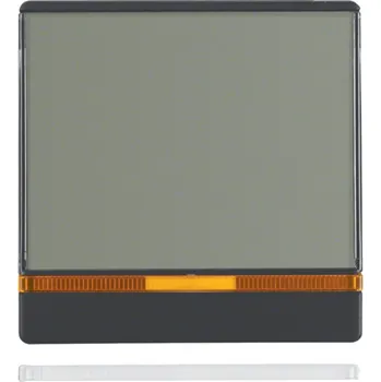 Elektrická zásuvka Kryt jednoduchý s velkým popisovým polem, berker Q.1/Q.3/Q.7/Q.9 Barva: Antracit, Povrch: Sametová