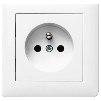 Elektrická zásuvka Hager Zásuvka Lumina soul bílý kompletní