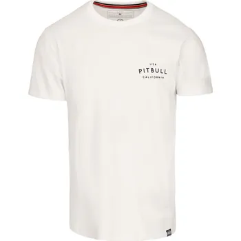 Pánská móda PitBull West Coast - pánské triko USA CAL smetanové XL